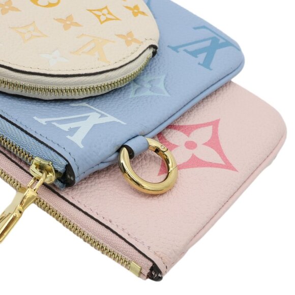 Louis Vuitton Trio By The Pool Giant Monogram Empreinte Leather Pouch Pink - Picture 7 of 11